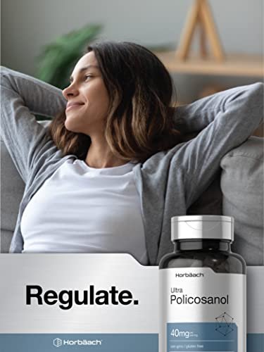 Horbäach Policosanol 40 mg – 200 Kapseln | Nicht-GVO & Glutenfrei
