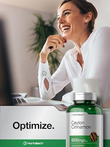 Horbäach Ceylon-Zimt Ergänzung | 150 Kapseln | Kräuterextrakt-Pillen | Non-GMO & Glutenfrei