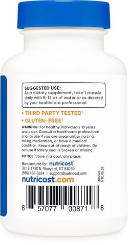 Nutricost Pestwurz-Extrakt Kapseln (75 mg) – 120 Kapseln, Glutenfrei, Nicht-GVO, Vegetariergeeignet
