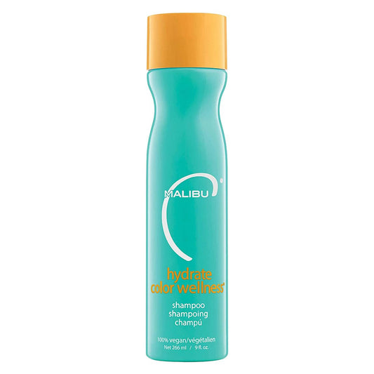 Malibu C Hydrate Color Wellness Shampoo - Feuchtigkeitsspendendes Shampoo für coloriertes Haar, sulfatfrei, sanfte Reinigung, 9 oz