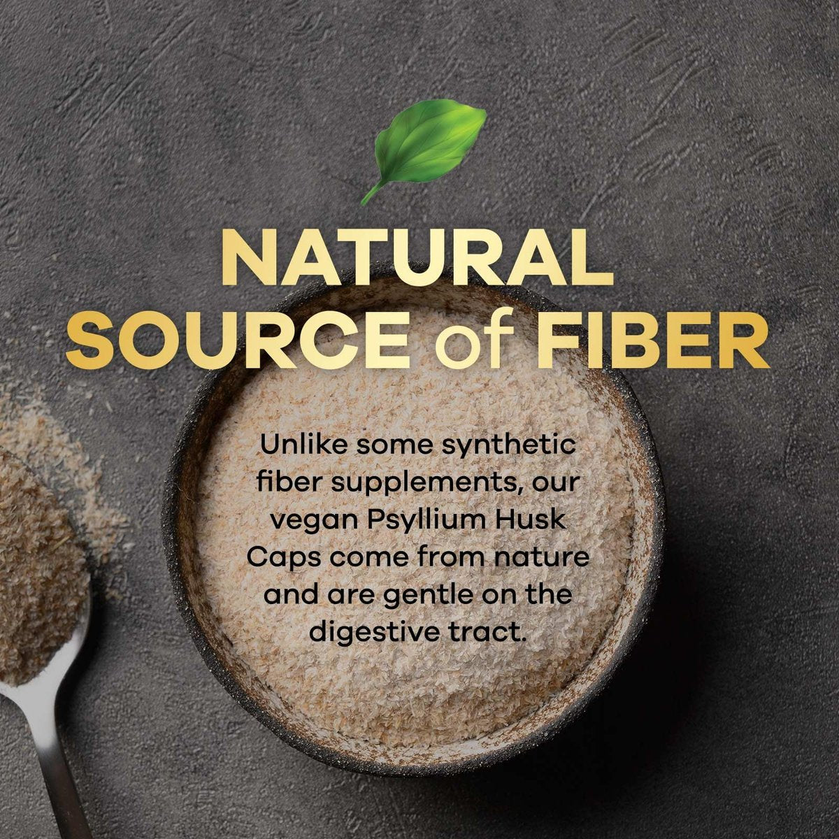 Psyllium-Schalenpulver 2000 mg pro Portion – Extra starkes Psyllium-Faserpulver – Natürliche lösliche Ballaststoffpillen für Verdauung, Darmgesundheit & Regelmäßigkeit – in den USA abgefüllt – 120 Kapseln