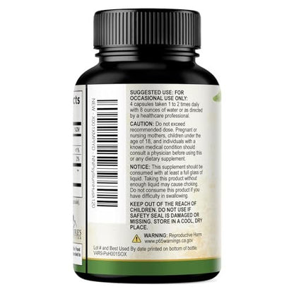 Psyllium-Schalenpulver 2000 mg pro Portion – Extra starkes Psyllium-Faserpulver – Natürliche lösliche Ballaststoffpillen für Verdauung, Darmgesundheit & Regelmäßigkeit – in den USA abgefüllt – 120 Kapseln