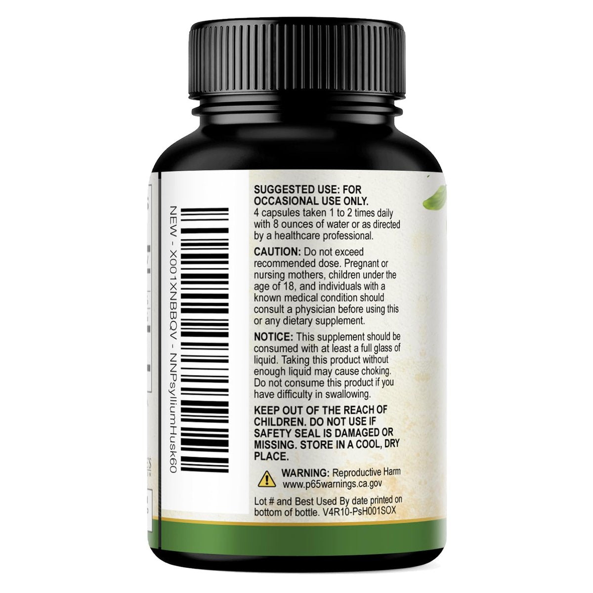 Psyllium-Faserpulver 2000mg pro Portion – Extra starke Psyllium-Faserkapseln – Natürliche lösliche Ballaststoffe zur Unterstützung der Verdauung, Darmgesundheit & Regelmäßigkeit – Hergestellt in USA – 60 Kapseln
