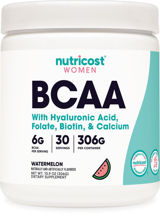 Nutricost BCAA für Frauen – Wassermelone, 30 Portionen – Speziell für Frauen entwickelt – Non-GMO & glutenfrei