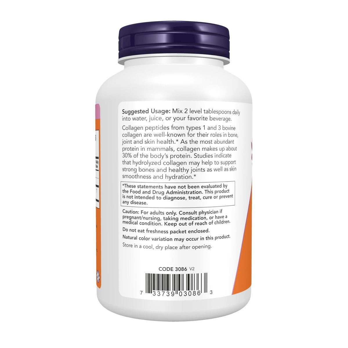 NOW Foods Kollagen-Peptid-Pulver, klinisch getestet, für Gelenk- und Knochengesundheit, 227 g