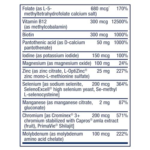 Life Extension One-Per-Day Multivitamin – Über 25 Vitamine, Mineralien & Pflanzenextrakte, Quercetin, 5-MTHF-Folat & mehr – 1-täglich, Nicht-GVO, glutenfrei – 60 Tabletten