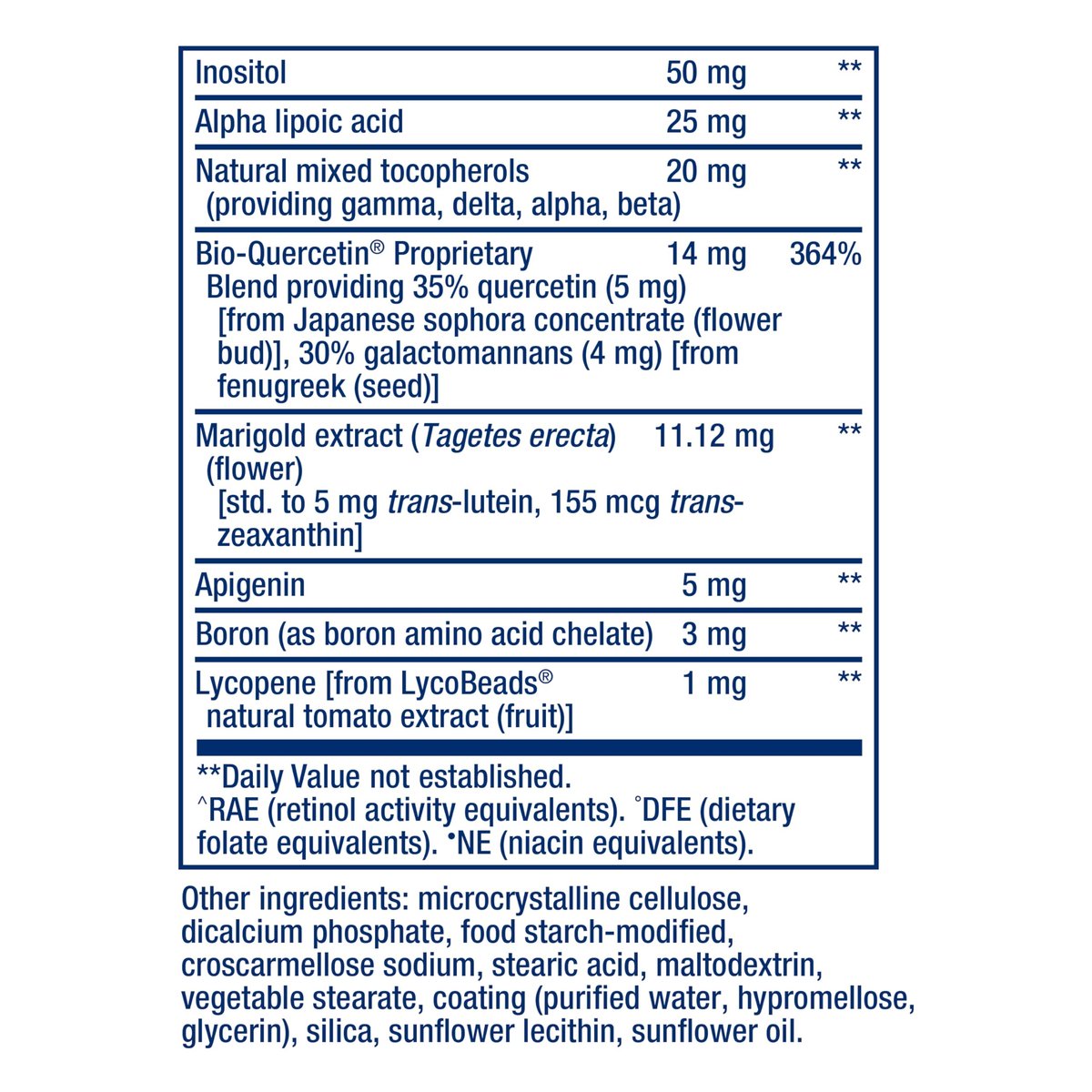 Life Extension One-Per-Day Multivitamin – Über 25 Vitamine, Mineralien & Pflanzenextrakte, Quercetin, 5-MTHF-Folat & mehr – 1-täglich, Nicht-GVO, glutenfrei – 60 Tabletten