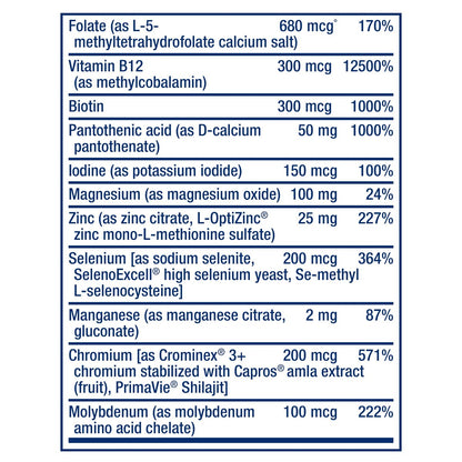Life Extension One-Per-Day Multivitamin – Über 25 Vitamine, Mineralien & Pflanzenextrakte, Quercetin, 5-MTHF-Folat & mehr – 1-täglich, Nicht-GVO, glutenfrei – 60 Tabletten