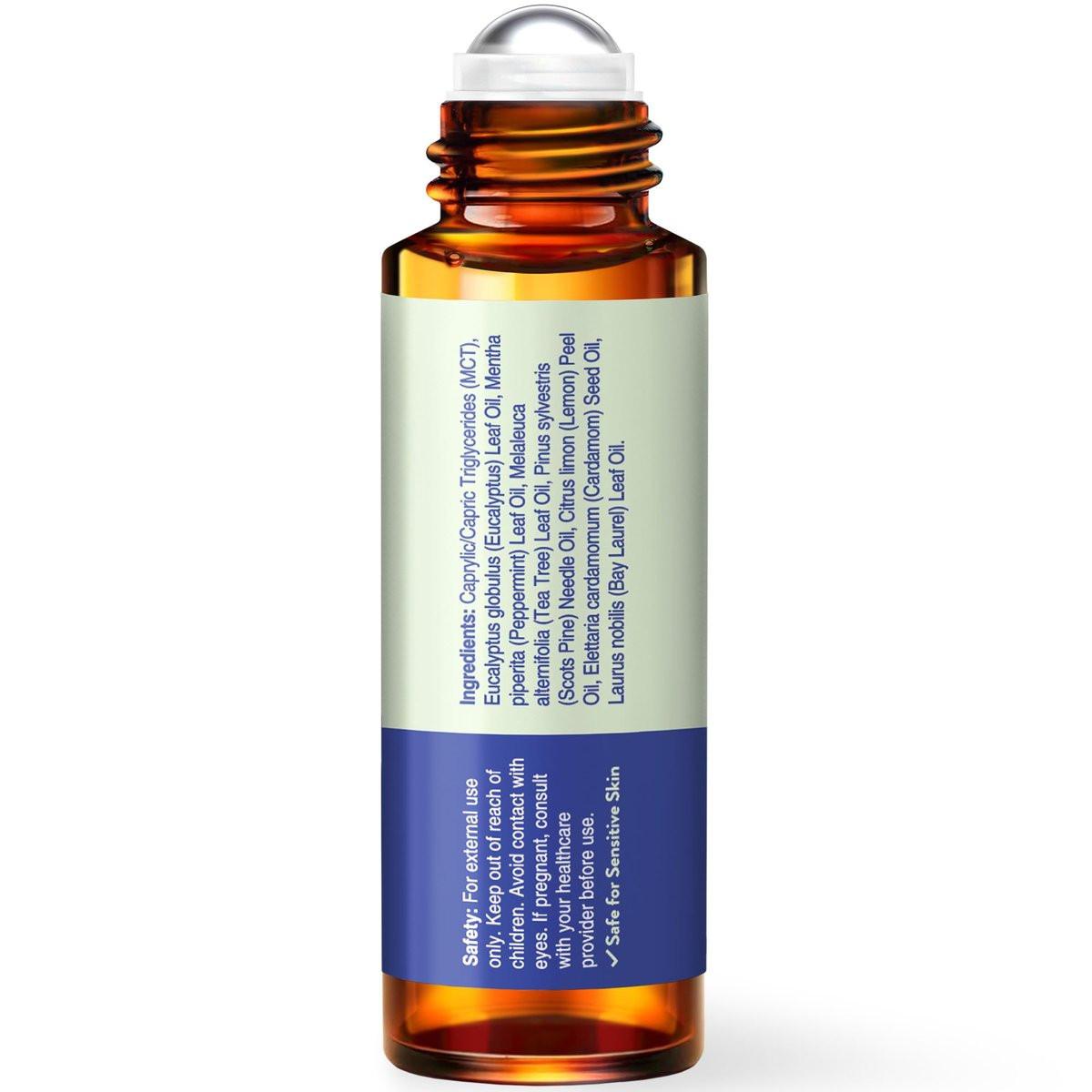 UpNature Breathe Essential Oil Roll On – Atemunterstützung natürlich – Premium Qualität mit Pfefferminze, Teebaum & Eukalyptus