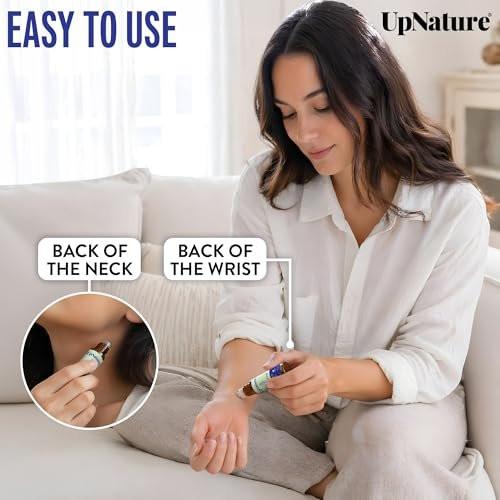 UpNature Breathe Essential Oil Roll On – Atemunterstützung natürlich – Premium Qualität mit Pfefferminze, Teebaum & Eukalyptus