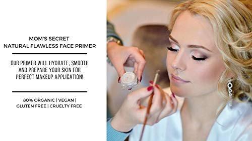 Mom's Secret Natürlicher, makelloser Gesichts-Make-up-Primer – Bio, vegan, glutenfrei, ohne Gentechnik, für alle Hauttypen, parabenfrei, tierversuchsfrei, hergestellt in den USA, 30 ml