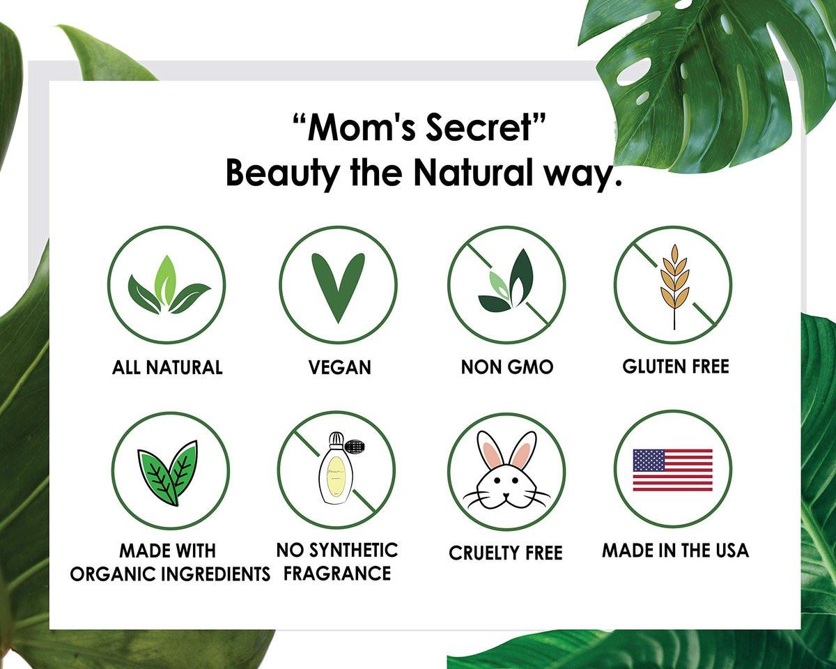 Mom's Secret Natürlicher, makelloser Gesichts-Make-up-Primer – Bio, vegan, glutenfrei, ohne Gentechnik, für alle Hauttypen, parabenfrei, tierversuchsfrei, hergestellt in den USA, 30 ml
