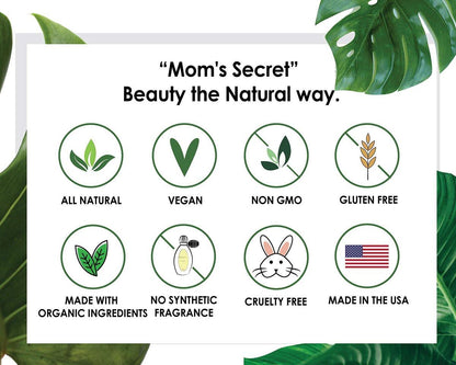 Mom's Secret Natürlicher, makelloser Gesichts-Make-up-Primer – Bio, vegan, glutenfrei, ohne Gentechnik, für alle Hauttypen, parabenfrei, tierversuchsfrei, hergestellt in den USA, 30 ml