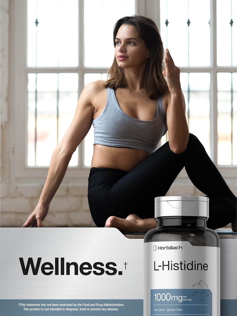 Horbäach L-Histidin 1000mg – 90 Kapseln | Non-GMO & Glutenfrei | Pharmazeutische Qualität