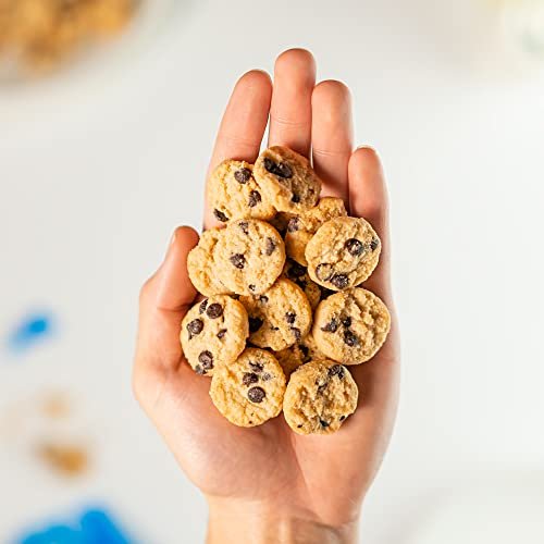 HighKey Keto Chocolate Chip Mini Cookies – Glutenfreie, zuckerfreie Kekse, kohlenhydratarmer Snack, proteinreicher, diabetikerfreundlicher, kalorienarmer Genuss, 3er-Pack