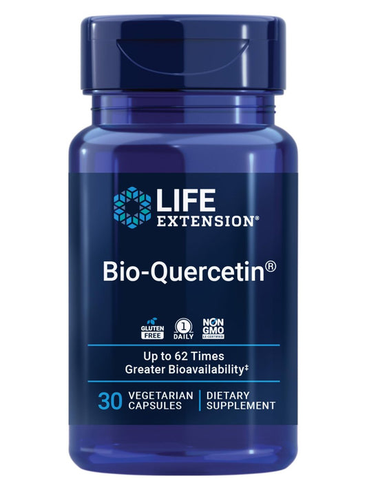 Life Extension Bio-Quercetin – Immunsystem-Unterstützung & Herzgesundheit, glutenfrei, nicht-GVO, vegetarisch, 30 Kapseln
