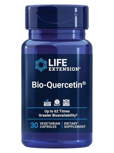 Life Extension Bio-Quercetin – Immunsystem-Unterstützung & Herzgesundheit, glutenfrei, nicht-GVO, vegetarisch, 30 Kapseln