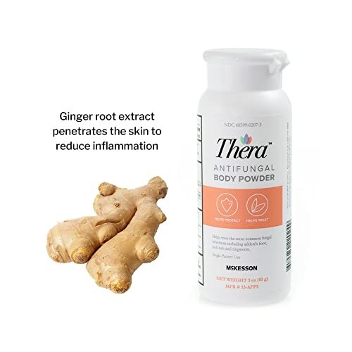 Thera Antimykotisches Körperpuder, 2% Stärke - Linderung bei Fußpilz, Jock Itch, Ringelflechte - 85 g