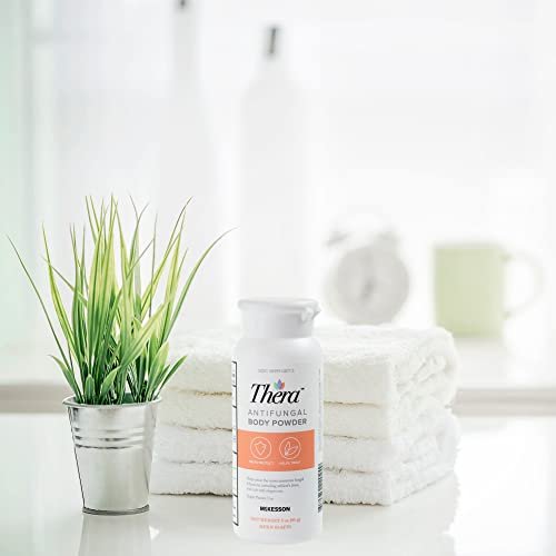 Thera Antimykotisches Körperpuder [2er-Pack], 2% Stärke – Linderung bei Fußpilz, Jock Itch, Ringelflechte – 3 oz