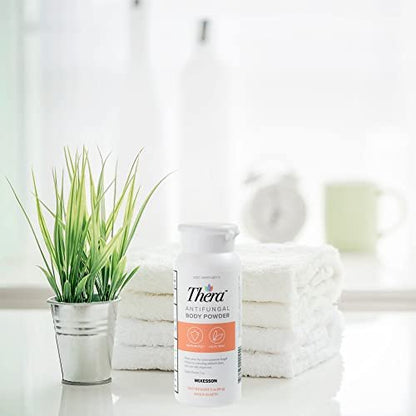 Thera Antimykotisches Körperpuder [2er-Pack], 2% Stärke – Linderung bei Fußpilz, Jock Itch, Ringelflechte – 3 oz