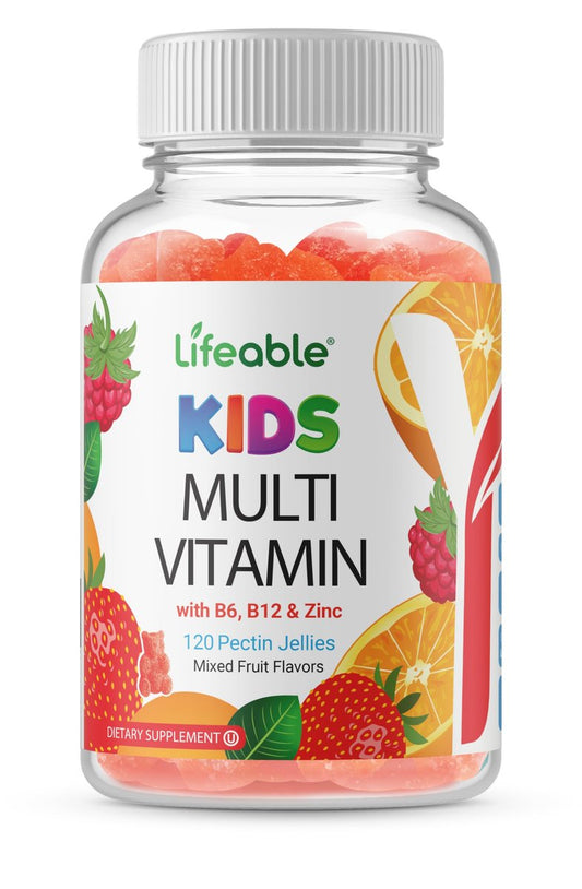 Doctors Finest Multivitamin Gummis für Kinder - Vegetarisch, GVO-frei & Glutenfrei - Leckere Fruchtgeschmack Pektin-Kaubonbons - 120 Stück