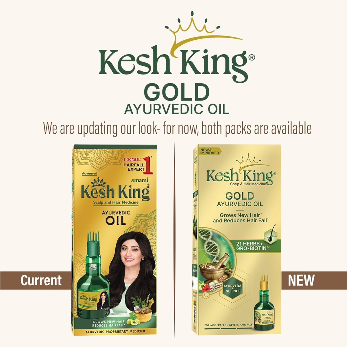 Kesh King Ayurvedisches Haaröl | Kräuteröl mit Bhringraj & Amla | Fördert Haarwachstum | Reduziert Haarausfall | Pflegt die Kopfhaut | Für langes & dickes Haar | 300 ml