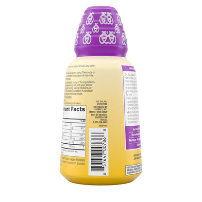 Zarbee's Flüssige Immununterstützung für Erwachsene – Hochkonzentrierter Holundersaft mit Vitamin C & Zink, Schwarzer Holundergeschmack, 237 ml