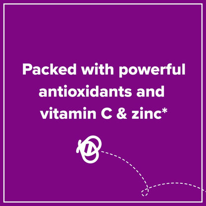Zarbee's Flüssige Immununterstützung für Erwachsene – Hochkonzentrierter Holundersaft mit Vitamin C & Zink, Schwarzer Holundergeschmack, 237 ml