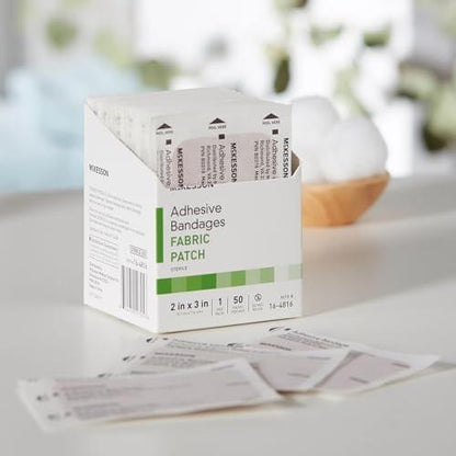 McKesson Pflaster, steril, Stoff, 5 x 7,6 cm, 50 Stück, 1 Packung
