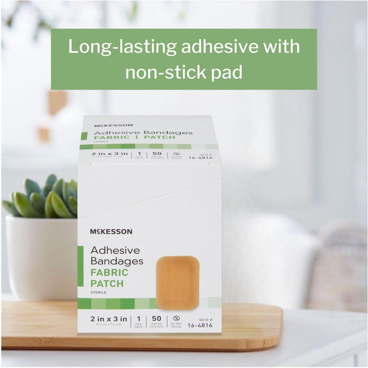 McKesson Pflaster, steril, Stoff, 5 x 7,6 cm, 50 Stück, 1 Packung