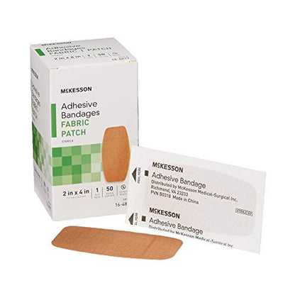McKesson Pflaster, steril, Stoff, 5 x 10 cm, 50 Stück, 1 Packung
