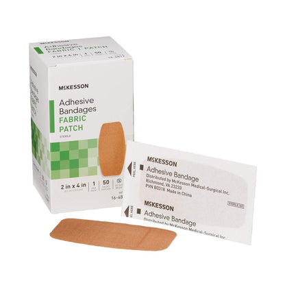 McKesson Pflaster, steril, Stoff, 5 x 10 cm, 50 Stück, 1 Packung