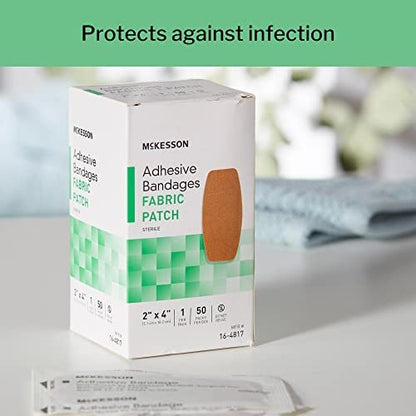 McKesson Pflaster, steril, Stoff, 5 x 10 cm, 50 Stück, 1 Packung
