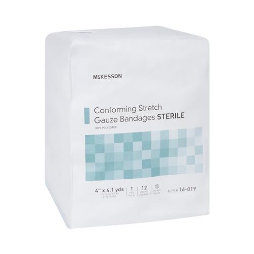 McKesson Konform-Mullbinde, steril, 10 cm x 3,7 m, 12 Stück