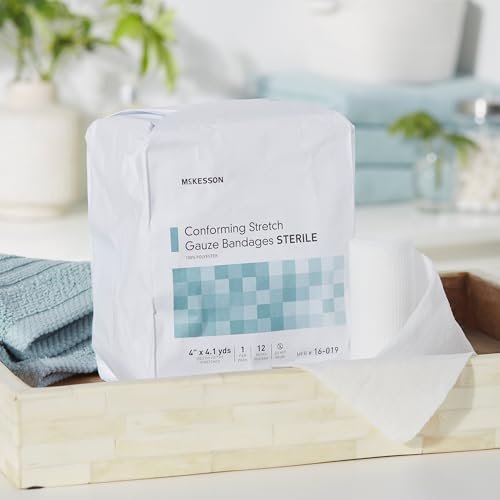 McKesson Konform-Mullbinde, steril, 10 cm x 3,7 m, 12 Stück