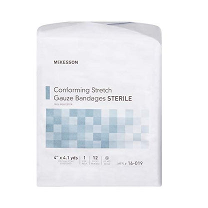 McKesson Konform-Mullbinde, steril, 10 cm x 3,7 m, 12 Stück