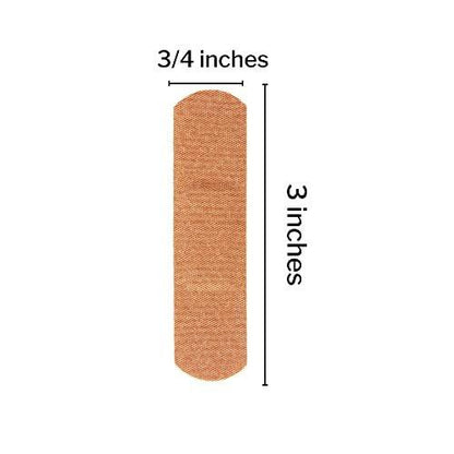 McKesson Pflaster, steril, Stoffstreifen, 1,9 cm x 7,6 cm, 100 Stück, 1 Packung