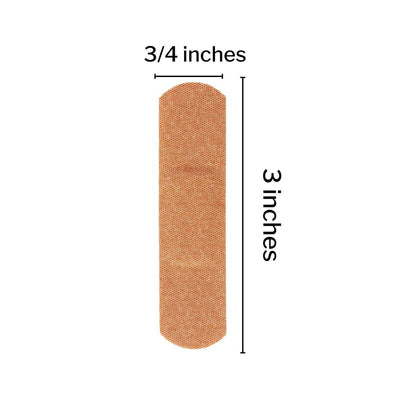 McKesson Pflaster, steril, Stoffstreifen, 1,9 cm x 7,6 cm, 100 Stück, 1 Packung