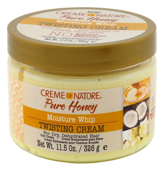 Creme Of Nature Pure Honey Twisting Cream 11,5 Unzen Glas (340 ml) (2er-Pack)