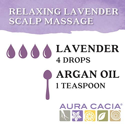 Aura Cacia 100% Reines Lavendelöl, 15 ml - Beruhigender Duft, therapeutische Qualität, ethisch bezogen