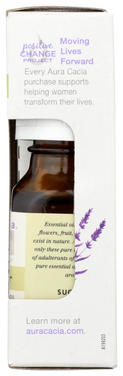 Aura Cacia 100% Reines Lavendelöl, 15 ml - Beruhigender Duft, therapeutische Qualität, ethisch bezogen