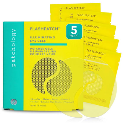 PATCHOLOGY Augenmaske – Aufhellende Augenpads gegen Schwellungen und dunkle Ringe mit Vitamin C Serum – Feuchtigkeitsspendende Augenpads für Damen und Herren (5 Paar)