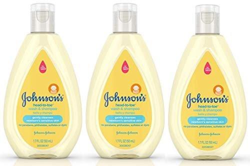 Johnsons Baby Kopf bis Fuß Wasch- und Shampoo 3er Pack, je 48 ml