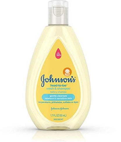 Johnsons Baby Kopf bis Fuß Wasch- und Shampoo 3er Pack, je 48 ml