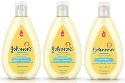 Johnsons Baby Kopf bis Fuß Wasch- und Shampoo 3er Pack, je 48 ml