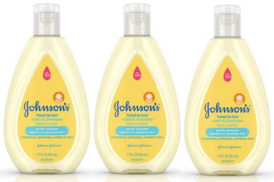 Johnsons Baby Kopf bis Fuß Wasch- und Shampoo 3er Pack, je 48 ml