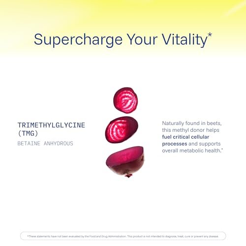 ProHealth Longevity TMG (Trimethylglycin) Betain Anhydrat - 1.000 mg, 120 Tabletten - Methylierungsunterstützung