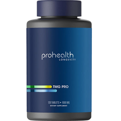 ProHealth Longevity TMG (Trimethylglycin) Betain Anhydrat - 1.000 mg, 120 Tabletten - Methylierungsunterstützung