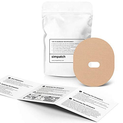 SIMPATCH Guardian Enlite Klebepflaster (25er-Pack) (Beige) – Atmungsaktive Wundversorgung mit Acrylkleber