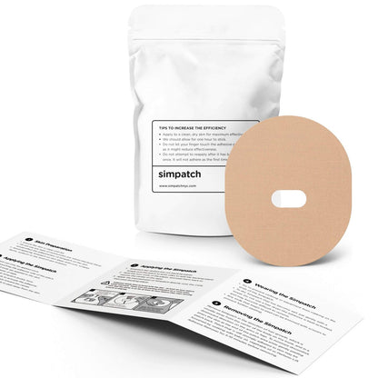 SIMPATCH Guardian Enlite Klebepflaster (25er-Pack) (Beige) – Atmungsaktive Wundversorgung mit Acrylkleber